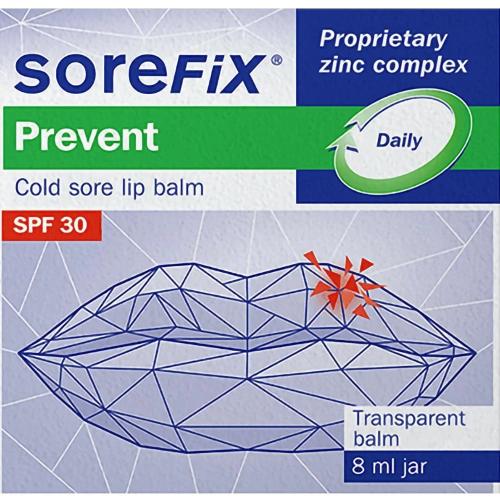 SoreFix Prevent Lip Balm Spf30 Θρεπτικό Βάλσαμο Χειλιών για τον Επιχείλιο Έρπη με Μεσαία Αντηλιακή Προστασία 8ml